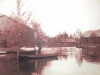 Сибирская Венеция. Наводнение в Затоне. На первом плане здание клуба.1960-гг.